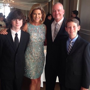 Chandler with his family at the Saturn Awards 