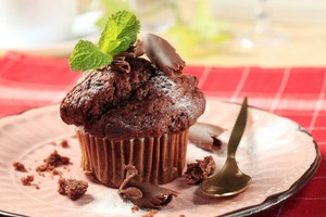  chocolate mollete, muffin