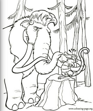  Crash and Manny coloring page