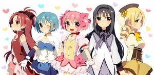  Cute Group of Giggling Magical Girls