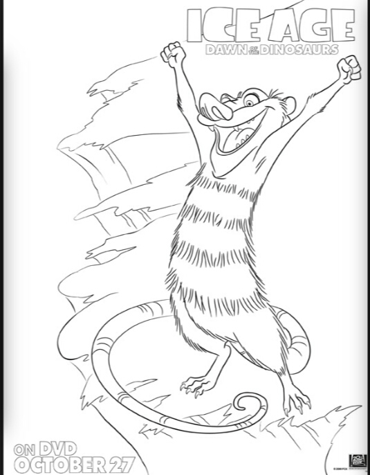 Eddie coloring page - Ice Age: Crash & Eddie Fan Art (37234663) - Fanpop