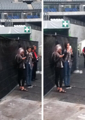 Eleanor and Lou Teasdale at the show in Paris June 20th