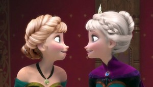  Elsa in Anna hairstyle, Anna in Elsa hairstyle