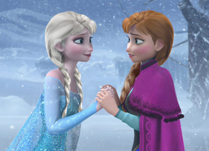  Elsa in Anna hairstyle, Anna in Elsa hairstyle