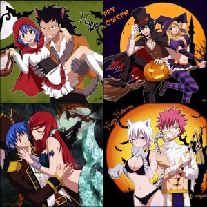  Fairy Tail Couples Happy Хэллоуин