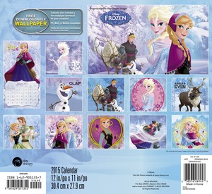  Frozen 2015 ukuta Calendar
