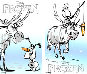  Frozen - Uma Aventura Congelante Posters Concept Art