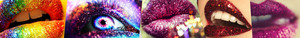  Glittery Lips Banner made 由 me :)