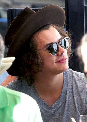  Harry Styles is spotted at Cafe de Flore in Paris, France on June 21, 2014.