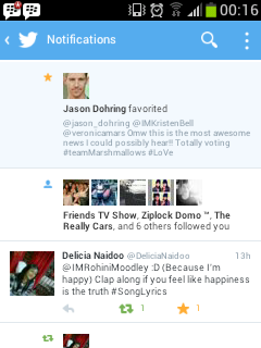  Jason Dohring Favoted my tweet!