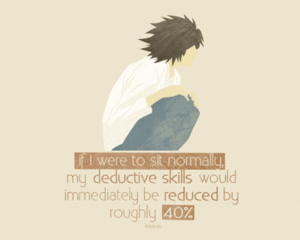  एल Lawliet quote~~
