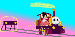  Lady & Princess Vanellope appeared out the Buffers