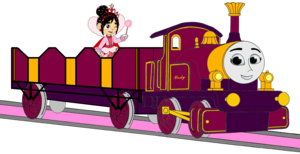  Lady with her Open-Topped Carriage & Vanellope travelling on it