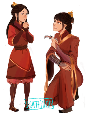 Mama Mai showing little honora her cool weapons