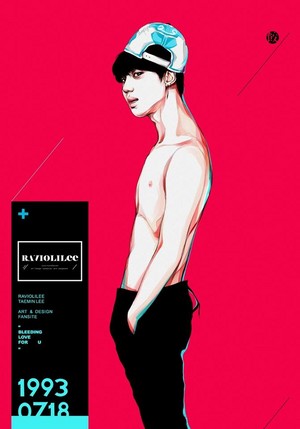  Naked Taemin 팬 Art