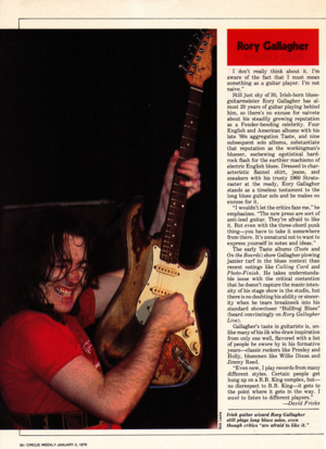 Rory Gallagher article
