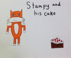  Stampy and his cake