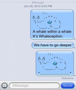  Whaleception in text