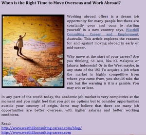 When is the Right Time to Move Overseas and Work Abroad?