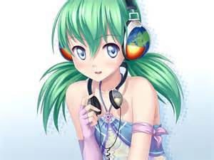  Anime girl Musica