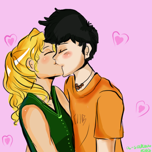  percy and annabeth kissing
