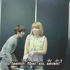  taemin annoying the noona with his awesome counting in english