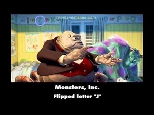  A mistake in monsters inc.