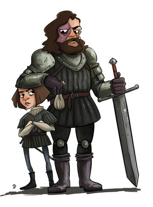  Arya Stark and The Hound