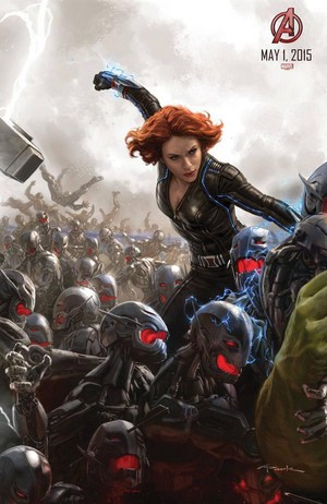 Avengers: Age Of Ultron - Black Widow Poster Art