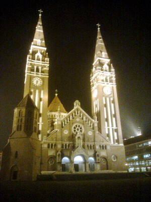  Beautiful church in the city of Szeged