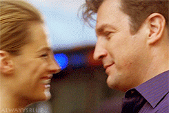 Castle and Beckett-Almost kissing