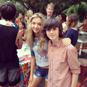  Chandler and Hana at Brooke's birthday party a few days geleden <3