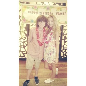  Chandler and Hana at Brooke's birthday party a few days lalu