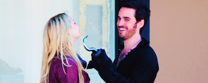  Colin and Jen on set