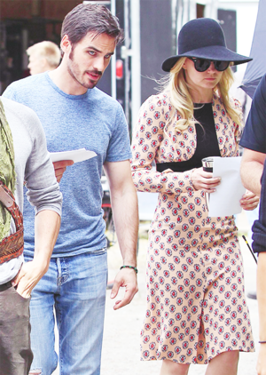  Colin and Jen on set