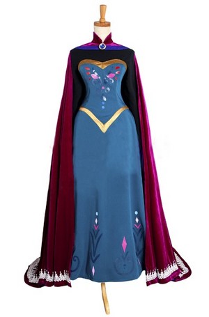  डिज़्नी फ्रोज़न क्वीन Elsa cosplay costume