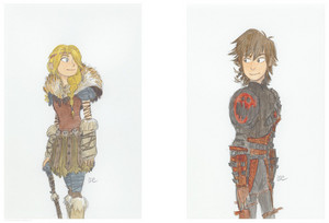  Hiccup and Astrid Concept Art