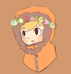  Kenny with a blume crown.