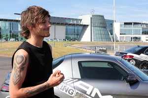  Louis during an AMG Driving Experience at Mercedes-Benz World on July 18, 2014 in Weybrigde, England