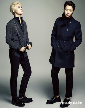  madami mga litrato from JYJ for 'Marie Claire'