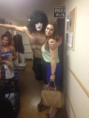  Paul Stanley and Sophie Simmons
