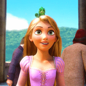 Rapunzel and Pascal