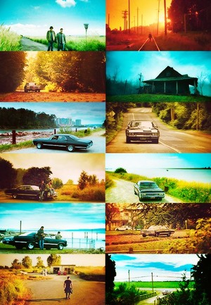  Sam, Dean and Impala