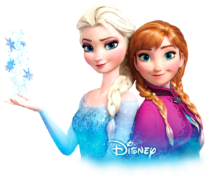 Transparent Anna and Elsa