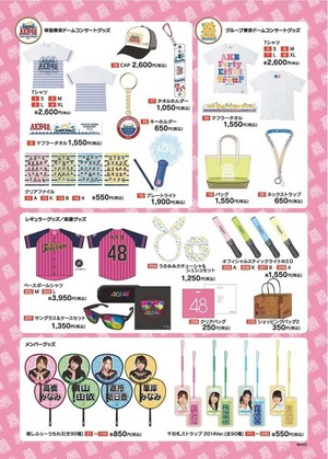  AKB48 Tokyo Dome tamasha Goods