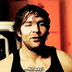  Ambrose’s first reaction to being signed with WWE