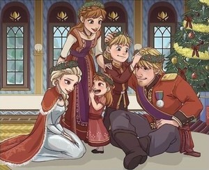  Anna and Kristoff's Family w/ Elsa