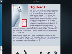  Big Hero 6 has been added to the disney Animated app