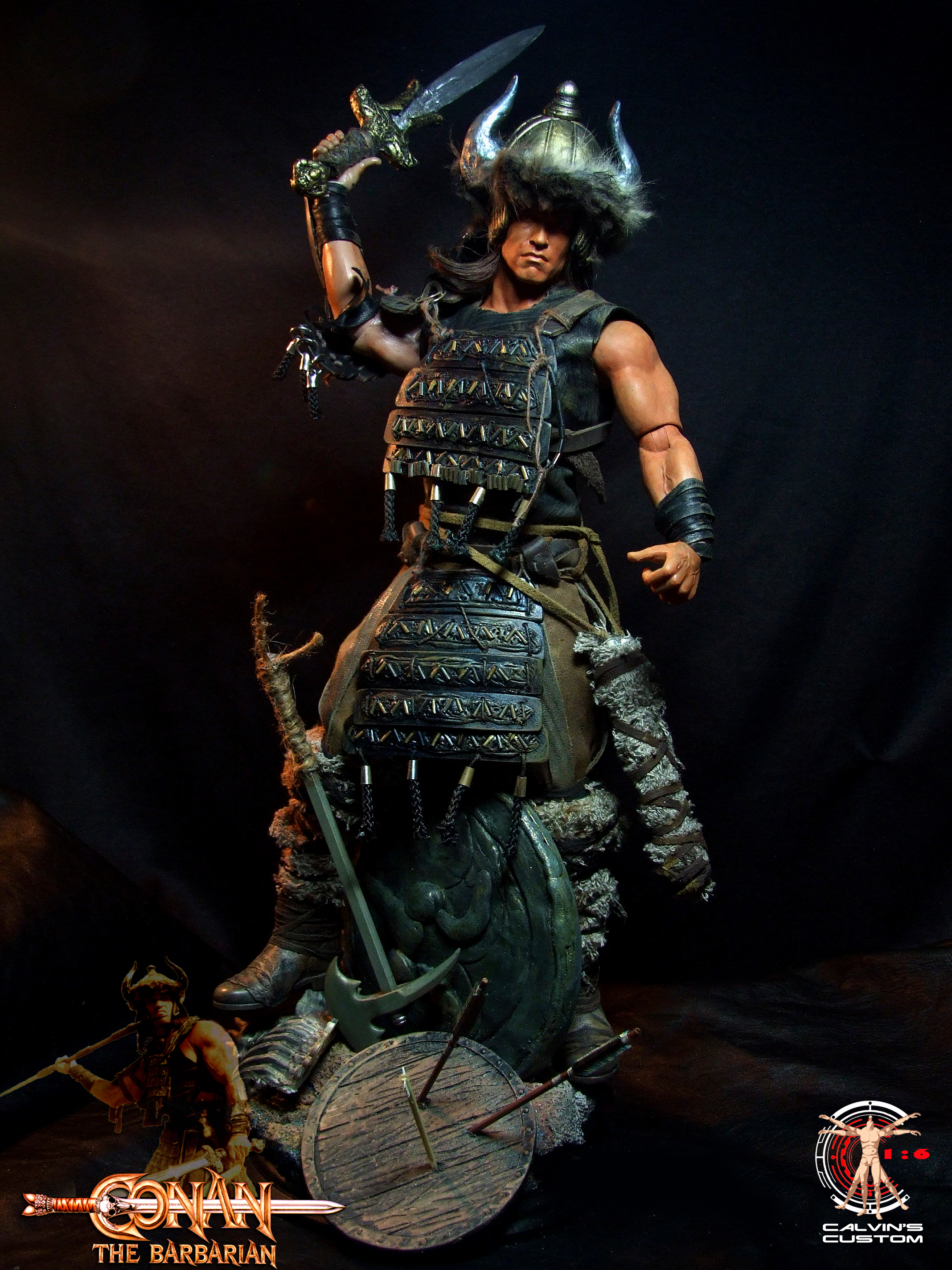 Calvin's Custom One Sixth scale Arnold Schwarzenegger Conan the Barbarian figure