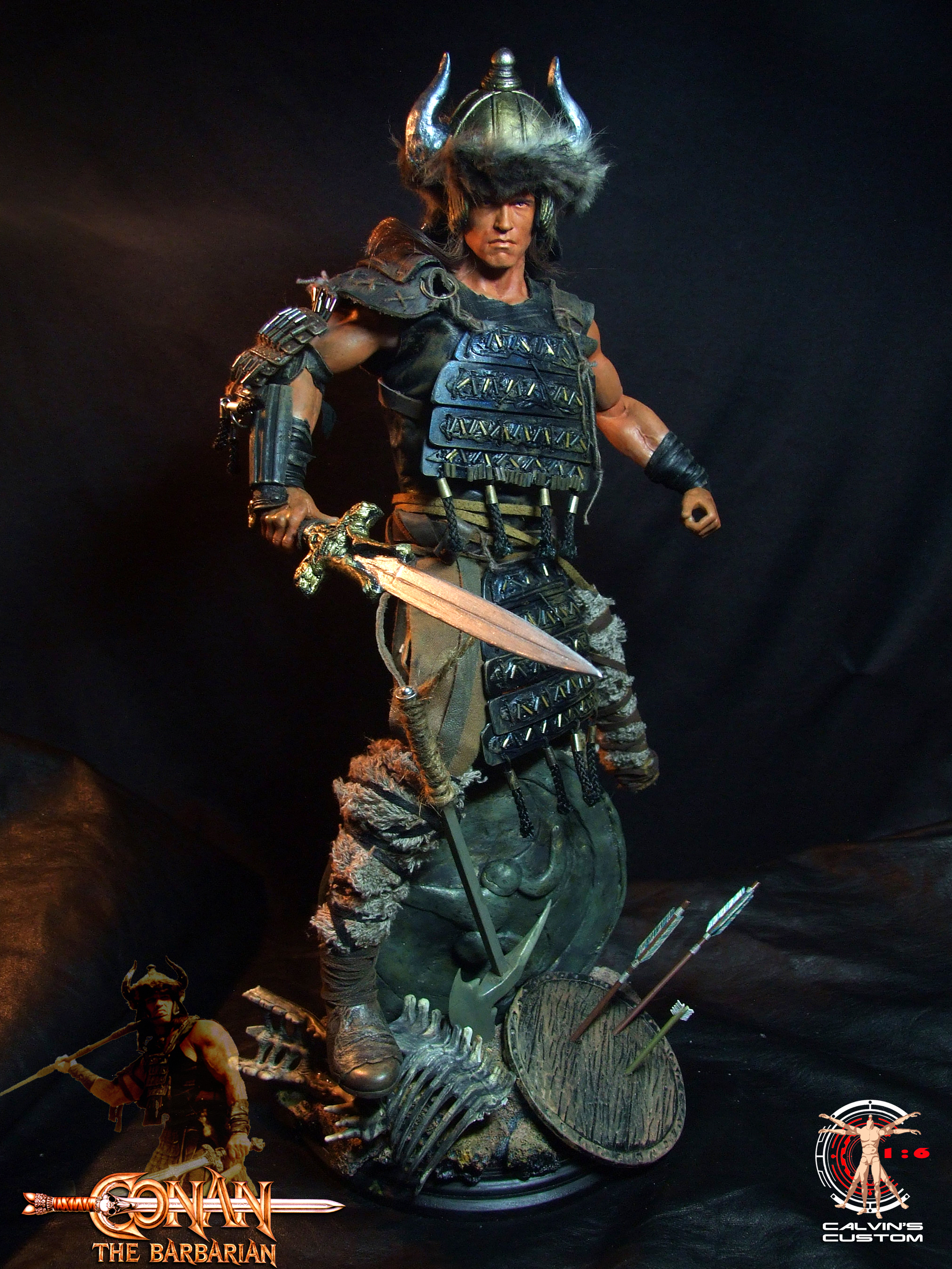 Calvin's Custom One Sixth scale Arnold Schwarzenegger Conan the Barbarian figure